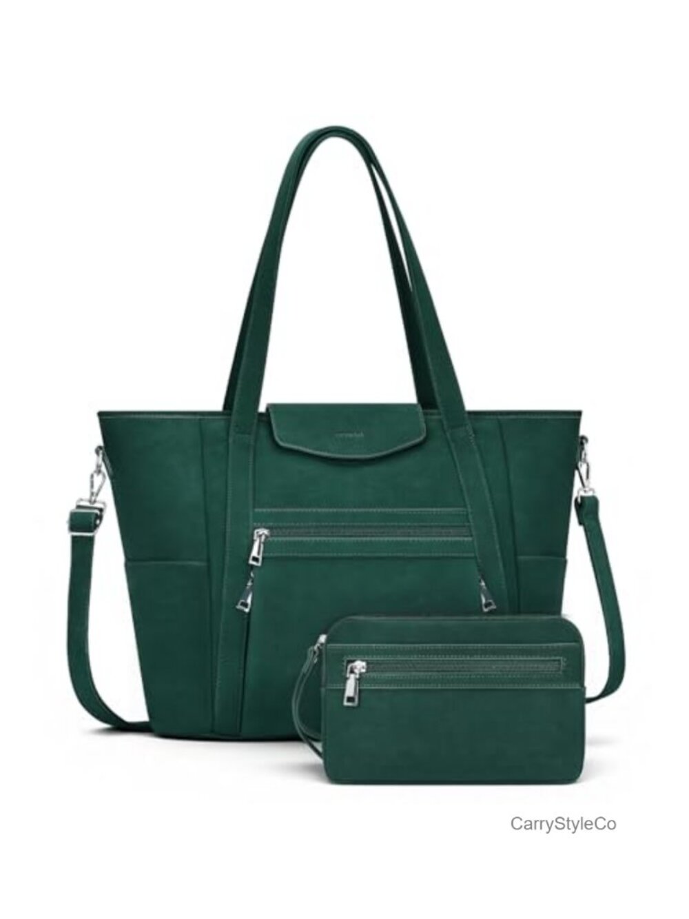 Faux Leather Laptop Backpack Purse 15.6 inch Convertible Tote Bag